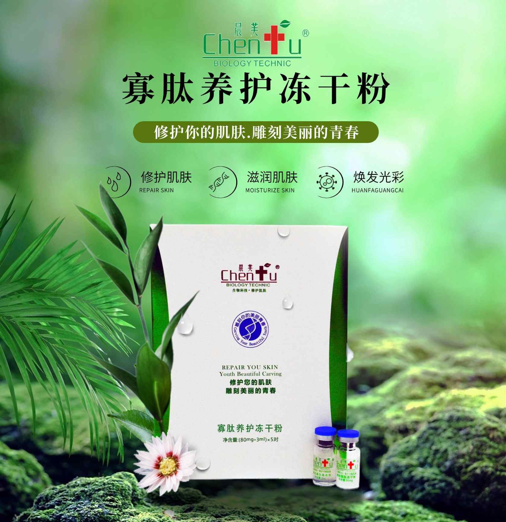 羅定寡肽養(yǎng)護(hù)凍干粉 